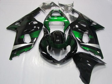 Nero Verde Carene Moto Suzuki GSXR 750 K1 K2 K3 01-03