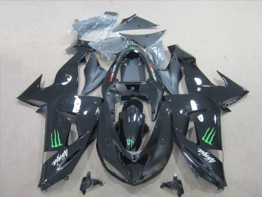Nero Verde Monster Ninja Carene Moto Kawasaki ZX10R 06-07