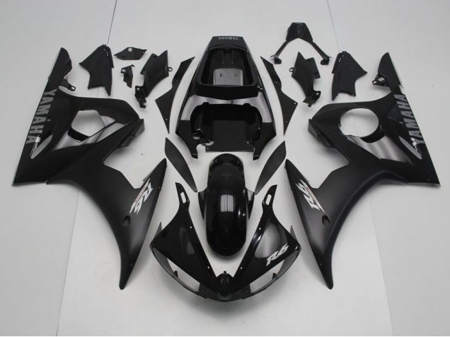 Nero con Argento Decalcomanie Carene Moto Yamaha R6 03-05 Nero con Argento Decalcomanie Carene Moto Yamaha R6 03-05