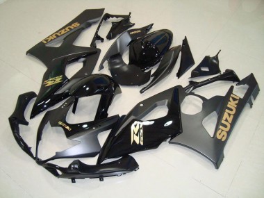 Nero con Oro Decalcomanie Carene Moto Suzuki GSXR 1000 K5 05-06