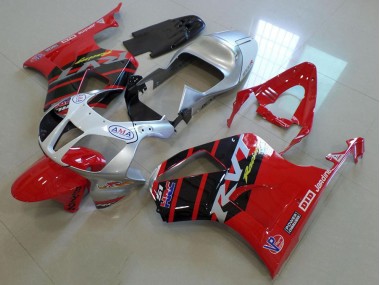 Rosso Argento Carene Moto Honda VTR 1000 00-06