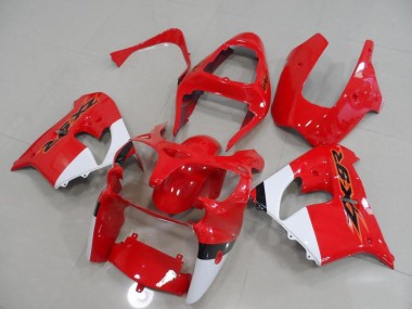 Rosso & Bianco Carene Moto Kawasaki ZX9R 00-01