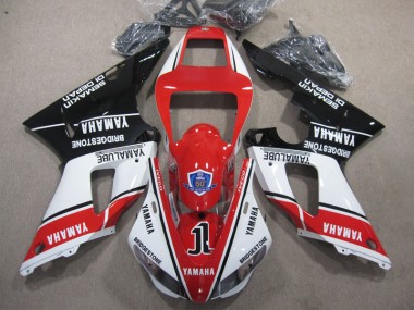 Rosso Bianco Nero 50 Carene Moto Yamaha R1 98-99