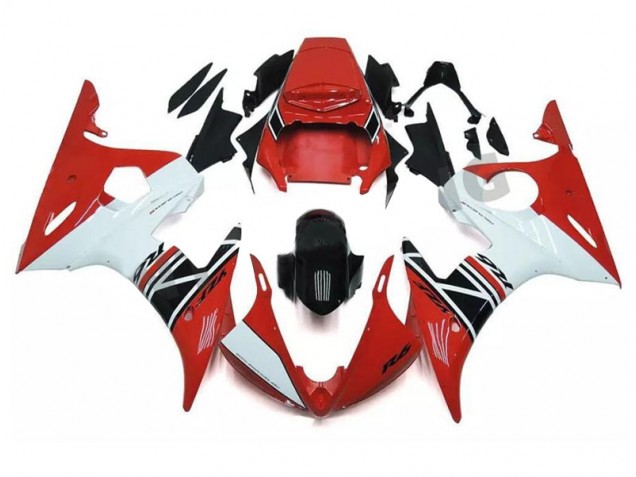 Rosso Bianco Nero ABS Kit Carenatura Moto Yamaha R6 03-05 Rosso Bianco Nero ABS Kit Carenatura Moto Yamaha R6 03-05