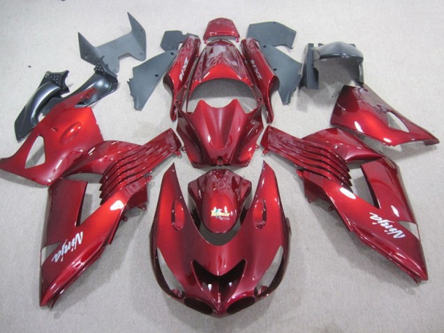 Rosso Bianco Ninja Decal Carene Moto Kawasaki ZX14R ZZR 1400 06-11 Rosso Bianco Ninja Decal Carene Moto Kawasaki ZX14R ZZR 1400 06-11