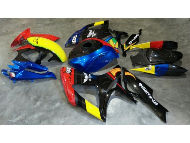 Rosso Blu Carene Moto Suzuki GSXR 600 / 750 K6 06-07 Rosso Blu Carene Moto Suzuki GSXR 600 / 750 K6 06-07