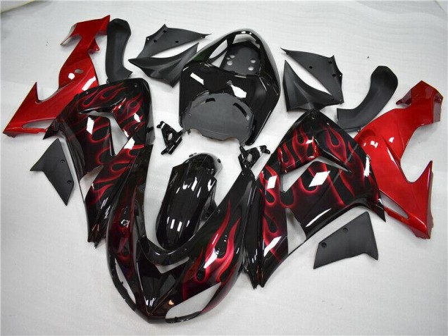 Rosso Fiamma Carene Moto Kawasaki ZX10R 06-07 Rosso Fiamma Carene Moto Kawasaki ZX10R 06-07