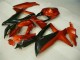 Rosso Nero ABS Plastica Moto Suzuki GSXR 600 / 750 K8 08-10