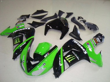 Verde Monster ABS Moto Plastica & Carena Kawasaki ZX10R 06-07