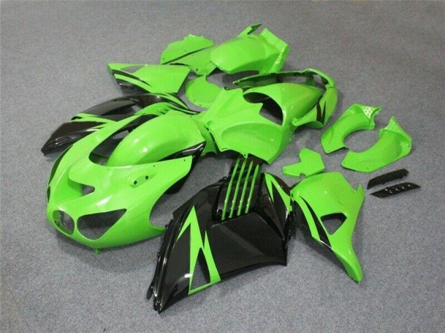 Verde Nero Carene Moto Kawasaki ZX14R ZZR 1400 06-11 Verde Nero Carene Moto Kawasaki ZX14R ZZR 1400 06-11