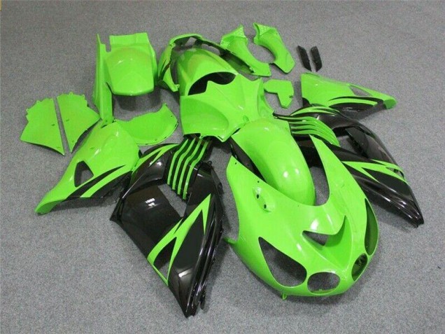 Verde Nero Carene Moto Kawasaki ZX14R ZZR 1400 06-11 Verde Nero Carene Moto Kawasaki ZX14R ZZR 1400 06-11