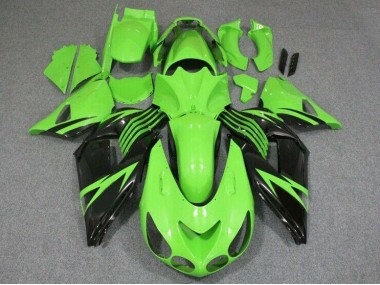Verde Nero Carene Moto Kawasaki ZX14R ZZR 1400 06-11