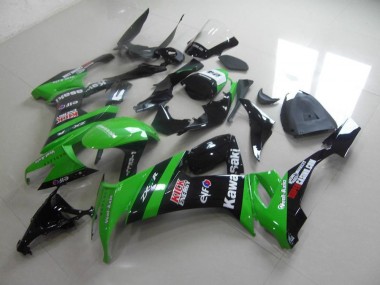 Verde Nero Kick Carene Moto Kawasaki ZX10R 08-10