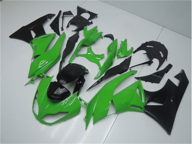 Verde Nero Kit Carenatura Motocicletta Completo ABS Kawasaki ZX6R 09-12 Verde Nero Kit Carenatura Motocicletta Completo ABS Kawasaki ZX6R 09-12
