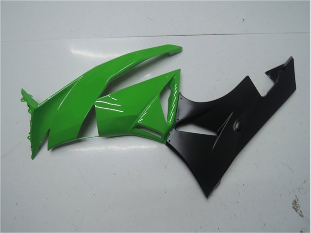 Verde Nero Kit Carenatura Motocicletta Completo ABS Kawasaki ZX6R 09-12 Verde Nero Kit Carenatura Motocicletta Completo ABS Kawasaki ZX6R 09-12
