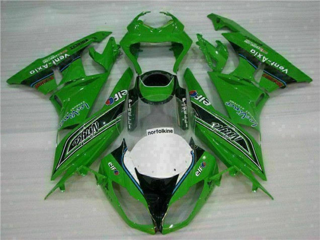 Verde Nero LeoVince Carene Moto Kawasaki ZX6R 09-12
