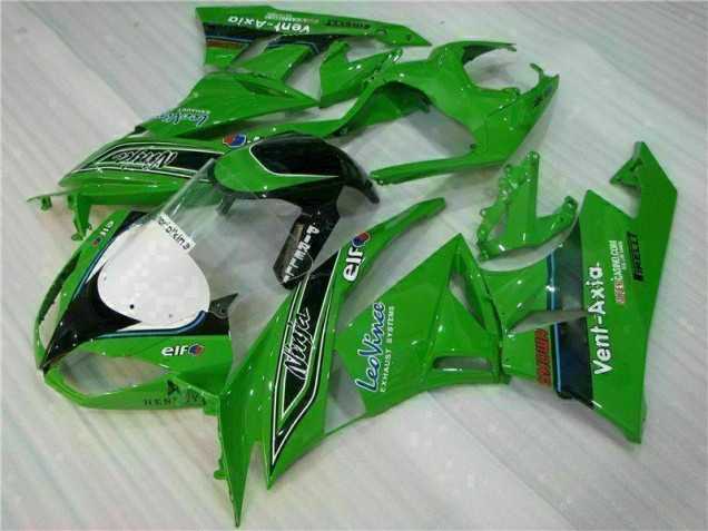 Verde Nero LeoVince Carene Moto Kawasaki ZX6R 09-12