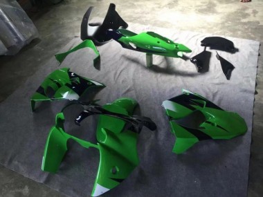 Verde Nero Opaco Inchiostro Blu Carene Moto Kawasaki ZX9R 00-01