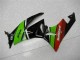 Verde Nero Rosso Carene Moto Kawasaki ZX6R 09-12 Verde Nero Rosso Carene Moto Kawasaki ZX6R 09-12
